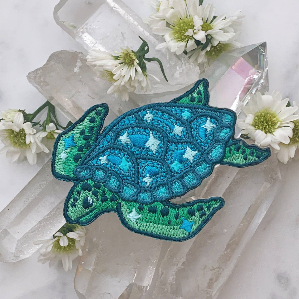 Wildflower + Co. - Patch - Waves - Sea Turtle